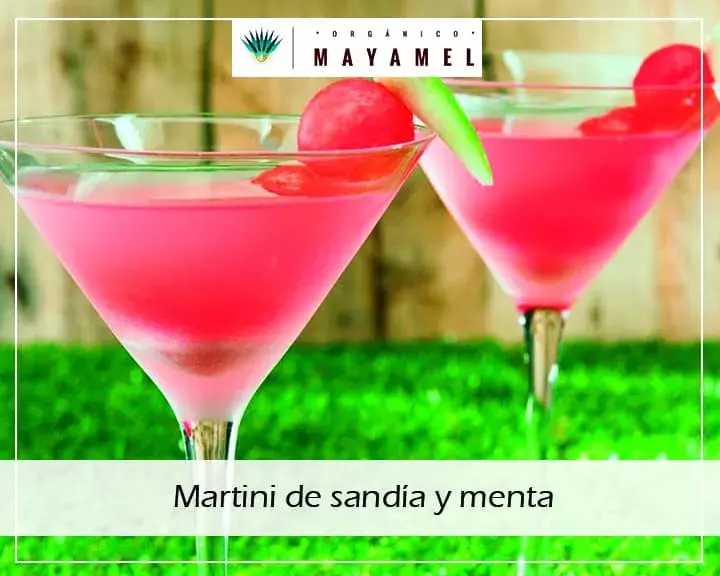 Martini de Sandía y menta